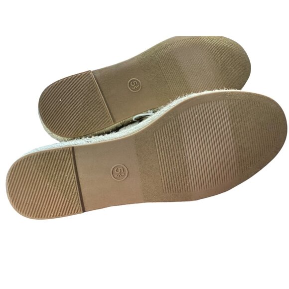 Striped Canvas Espadrille Slip-On Shoes size 5.5 NWOT - Picture 7 of 7